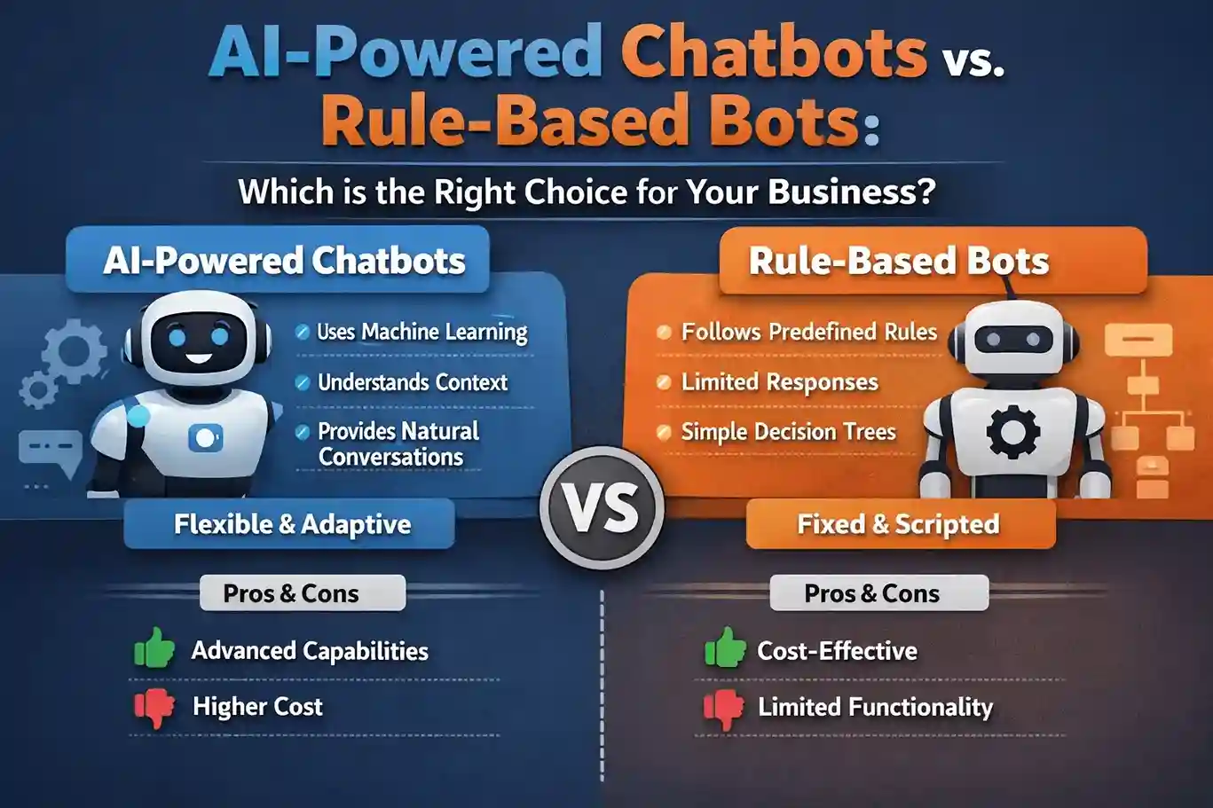 AI-Powered Chatbots vs. Rule-Based Bots: Which is the Right Choice for Your Business?