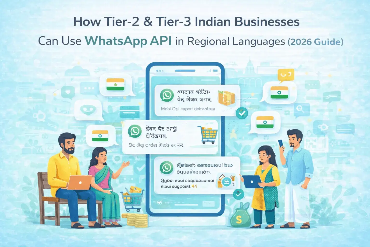 How Tier-2 & Tier-3 Indian Businesses Can Use WhatsApp API in Regional Languages (2026 Guide)